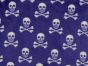 Ultra Soft Cuddle Fleece Skulls, Purple