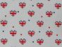 Union Jack Hearts Polycotton Print, White