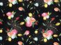 Sew Time Cotton Print, Florals, Dark