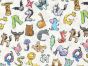 Animal Alphabet Cotton Print