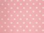 Craft Collection Cotton Print, Pea Spot, Candy Pink