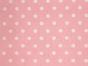 Craft Collection Cotton Print, Pea Spot, Candy Pink
