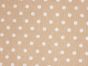 Craft Collection Cotton Print, Pea Spot, Beige