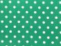 Craft Collection Cotton Print, Pea Spot, Emerald