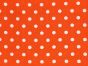 Craft Collection Cotton Print, Pea Spot, Orange