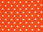 Craft Collection Cotton Print, Pea Spot, Orange