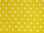 Craft Collection Cotton Print, Pea Spot, Yellow