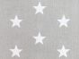 Craft Collection Cotton Print, Large Star, Silver