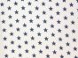 Craft Collection Cotton Print, Small Coloured Star, Navy