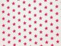 Craft Collection Cotton Print, Small Coloured Star, Cerise