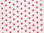 Craft Collection Cotton Print, Small Coloured Star, Cerise