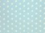 Craft Collection Cotton Print, Small White Star, Light Blue