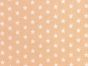 Craft Collection Cotton Print, Small White Star, Beige