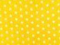 Craft Collection Cotton Print, Small White Star, Yellow