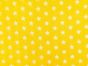 Craft Collection Cotton Print, Small White Star, Yellow