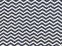 Craft Collection Cotton Print, Chevron, Navy