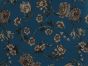 Victorian Garden Printed Pashmina Jacquard, Teal