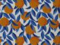 Viney Orange Printed Linen Blend