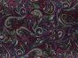 Vintage Paisley Printed Ponte Roma, Purple