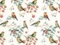 Fleece Backed Showerproof Soft Shell, Watercolour Birds