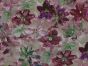 Watercolour Lillies Linen Blend Print, Maroon