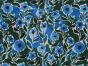 Watercolour Wildflowers Printed Crystal Crepe, Green