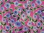 Watercolour Wildflowers Printed Crystal Crepe, Pink