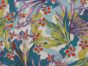 Wildflower Harmony Stretch Cotton Linen Print, Sky Blue