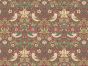 William Morris Strawberry Thief Cotton Panama, Crimson