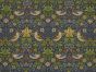 William Morris Strawberry Thief Water Repellent Outdoors Fabric, Navy