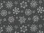 Winter Snowflakes Polycotton Print, Grey