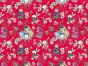 Wonderland Dance Cotton Print, Red