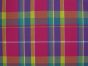 Woven Cotton Madras Check, Cerise