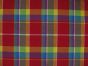 Woven Cotton Madras Check, Red