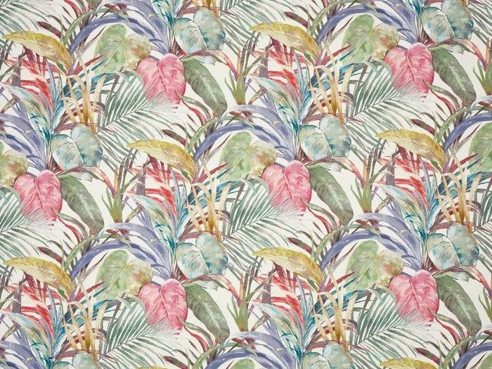 Los Angeles Cotton Curtain Fabric, Rainbow