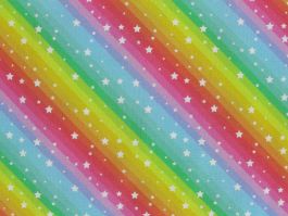 Rainbow Stars Digital Cotton Print