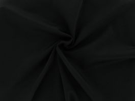 Black 60'' Solid Stretch Scuba Knit Fabric