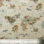 Animal Atlas Linen Look Cotton Panama, Natural