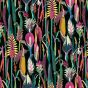 Botanical Wonders Printed Velvet, Black