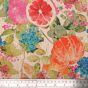 Linen Look Printed Panama Fruit Garden, Naural