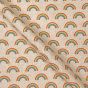 Linen Look Printed Panama, Rainbows, Small