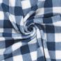 Maxi Gingham Sherpa Fleece, Navy