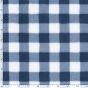 Maxi Gingham Sherpa Fleece, Navy