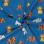 Safari Surprise Cotton Jersey, Cobalt