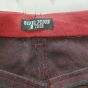 Caspian Premium Cotton 11oz Denim, Black Red