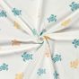 Swimming Turtles Cotton Jersey