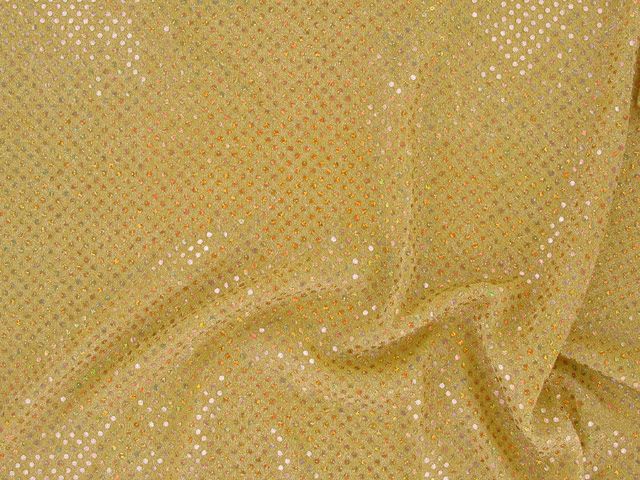 Hologram Sequin on US Knit - Gold