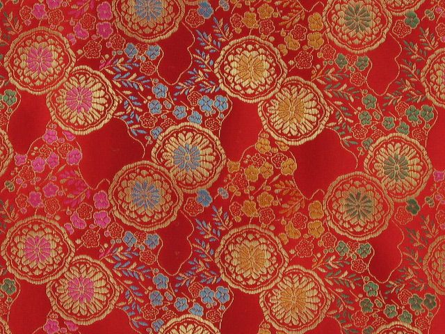 Polyester Jacquard, Shanghai Lilly - Red