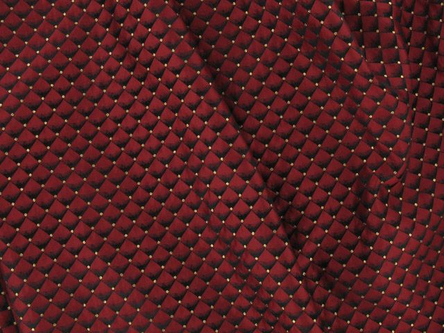 Brocade Squares - Red with Gold
