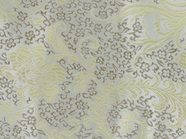 Polyester Jacquard, Shanghai Leaf - Gold